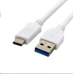 Kabel USB C-Tech USB-A - USB-C 1 m Biały (CB-USB3C-10W)