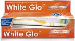 White Glo Zestaw pasta do zębów Anti-Plaque 100ml + szczoteczka