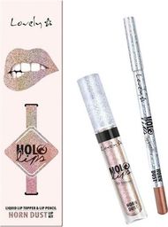  Lovely Holo Lips Liquid Lip Topper Lip Pencil wielofunkcyjny zestaw do makijażu ust 1 Horn Dust