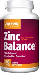  Jarrow JARROW_Zinc Balance suplement diety 100 kapsułek