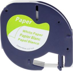 Strefa Drukarek Taśma zamiennik Dymo LetraTag 59421 (S0721500) papierowa biała 12mmx4m
