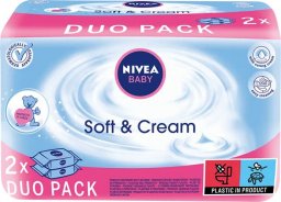  Nivea Baby Chusteczki Soft & Cream duopack 2x63 szt.