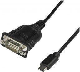 Kabel USB StarTech USB-C - DB-9 0.4 m Czarny (ICUSB232C)