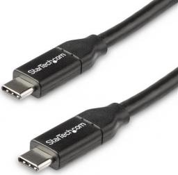 Kabel USB StarTech USB-C - USB-C 0.5 m Czarny (USB2C5C50CM)