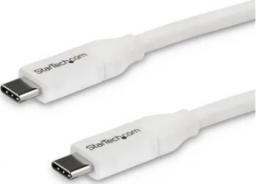 Kabel USB StarTech USB-C - USB-C 4 m Biały (USB2C5C4MW)