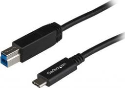 Kabel USB StarTech USB-B - USB-C 1 m Czarny (USB31CB1M)