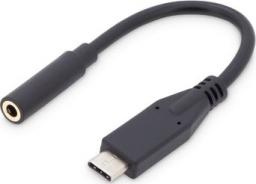 Adapter USB Digitus USB-C - Jack 3.5mm Czarny  (AK-300321-002-S)