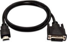 Kabel V7 HDMI - DVI-D 1m czarny (V7HDMIDVID-01M-1E)
