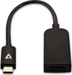 Adapter USB V7 V7UCHDMISL-1E USB-C - HDMI Czarny  (V7UCHDMISL-1E)