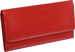 KORUMA Damski czerwony portfel antyRFID - Koruma (KUK-38SNR) Uniwersalny