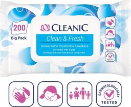Cleanic Clean&Fresh Chusteczki Odświeżające 200 sztuk