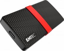 Dysk zewnętrzny SSD Emtec Portable X200 256GB Czarno-czerwony (ECSSD256GX200)