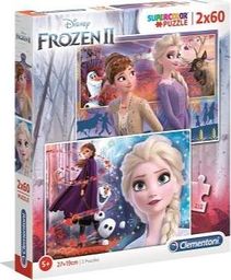  Clementoni Puzzle 2x60 elementów Frozen 2
