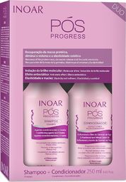 Inoar Rinkinys po procedūrų su keratinu INOAR Pos Progress Duo Kit: šampūnas 250 ml + kondicionierius 250 ml