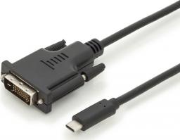 Kabel USB Digitus USB-C - DVI-D 2 m Czarny (AK-300332-020-S)