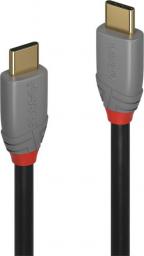 Kabel USB Lindy USB-C - USB-C 0.5 m Szary (36900)