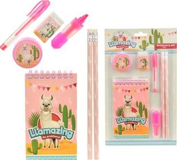 ToiToys Zestaw piśmienniczy z lamą notes + przybory