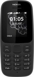 Telefon komórkowy Nokia 105 (2019) Dual SIM Czarny