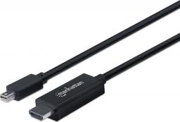 Kabel Manhattan DisplayPort Mini - HDMI 1.8m czarny (153232)