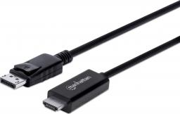 Kabel Manhattan DisplayPort - HDMI 3m czarny (153218)