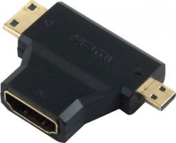 Adapter AV PremiumCord HDMI Micro - HDMI - HDMI czarny