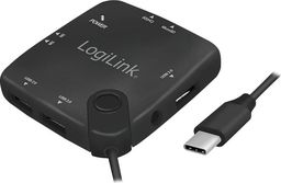 HUB USB LogiLink 1x SD 1x M2 1x microSD 1x MMC  + 3x USB-A 2.0 (UA0344)