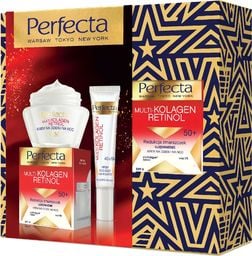 Perfecta Perfecta Zestaw prezentowy Multi-Kolagen Retinol 50+ (krem na dzień i noc 50ml+krem pod oczy 15ml)