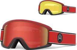  Giro Gogle zimowe GIRO SEMI RED ELEMENT (Szyba lustrzana kolorowa AMBER SCARLET 40% S2 + Szyba kolorowa YELLOW 84% S0) (NEW)