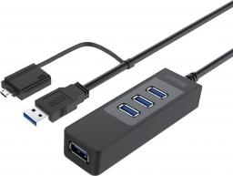 HUB USB Unitek 4x USB-A 3.0 (Y-3046A)