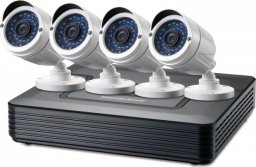 Kamera IP LevelOne LevelOne IPCam 8-Kanal Fix Out H.264 IR 4xCam inkl.