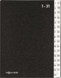 Pagna Teczka Pultordner Classic 32 Fächer 1-31 schwarz
