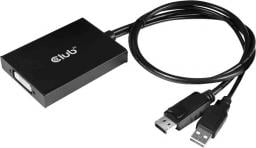 Adapter AV Club 3D DVI-D - DisplayPort + USB-A czarny (CAC-1010)