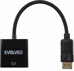 Adapter AV Evolveo DisplayPort - D-Sub (VGA) czarny (EV-DP-VGA)