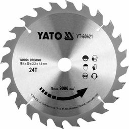 Yato YATO PIŁA TARCZ.WID. 185*24*20 60621 YT-60621