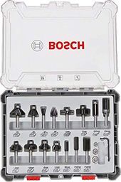  Bosch BOSCH ZESTAW FREZÓW 15szt. UCHWYT 8mm B2607017472