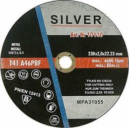  Silver TARCZA DO CIĘCIA METALU 230 x 2,0 x 22,2mm EX10130