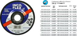 Inco Flex TARCZA METAL SZLIF.INCOFLEX 125*6,8 INM273-125-6,8-22CR2