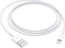 Kabel USB Apple USB-A - Lightning 1 m Biały (MXLY2ZM/A)
