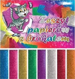 Aliga Zeszyt papierów z brokatem B5