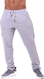 Nebbia Męskie spodnie dresowe Nebbia Side Stripe Retro Joggers 154 Kolor Szary, Rozmiar M