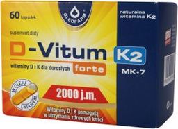 Oleofarm D-Vitum forte 2000 j.m. K2 kaps. 60kaps.