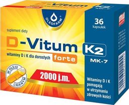 Oleofarm D-Vitum forte 2000 j.m. K2 kaps. 36kaps.