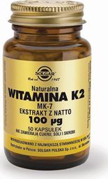 Solgar SOLGAR Witamina K2 naturalna kaps. 0,1mg 5