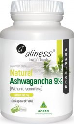 MEDICALINE Aliness, Natural Ashwagandha 9%, 100 kapsułek vege