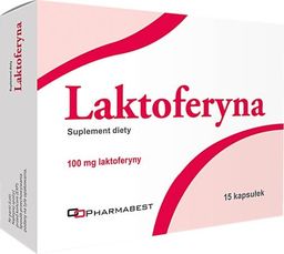  Pharmabest Laktoferyna, 0,1 g, 15 kapsułek