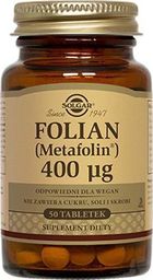 Solgar SOLGAR Folian (Metafolina) 400µg tabl. 50t tabl. - 50 tabl.