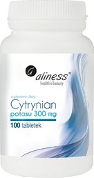  MEDICALINE Aliness, Cytrynian Potasu, 300mg, 100 tabletek vege