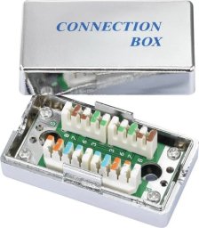 Lynx CS Spojovací box STP Cat5E narážecí, stříbrná