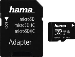 Karta Hama MicroSDXC 128 GB Class 10 UHS-I/U1  (001241580000)