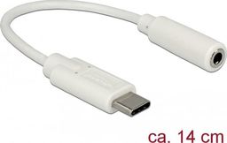Adapter USB Delock USB-C - Jack 3.5mm Biały  (65913)